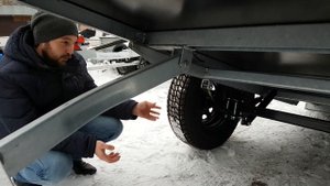 Почему МЗСА 817711.015 один из лучших прицепов с колесами R16 УАЗ для перевозки снегохода.Обзор.