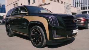 Cadillac Escalade в OKLEYKA.PRO ® Виниловый стайлинг и антигравийная защита.