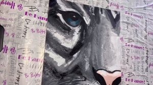 Мой абстрактный тигр. Как рисовать животных / How to draw animals.  My abstract Tiger