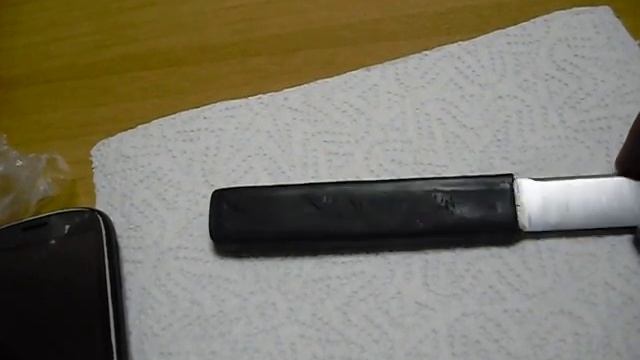 Нож с рукоятью из кожи. Читать описание. смотреть онлайн