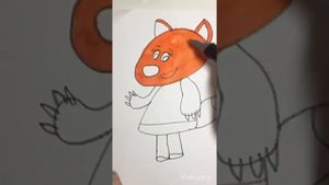 Рисуем ЛИСУ/ЛИСИЧКУ и разукрашиваем ?Угадай из какого мультика ЛИСИЧКА??Раскраска для детей