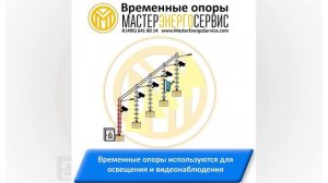 Временные опоры от производителя. Опора ВО-6 (6л), Опора ВО-8 (8л).