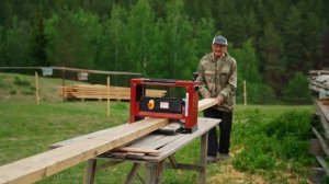 Легкое строгание широких досок. Мощный 2 киловаттный Рейсмус REDVERG RD-WP331