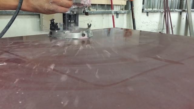 Подклейка мойки подстольного монтажа. Столешница из искусственного камня. смотреть онлайн