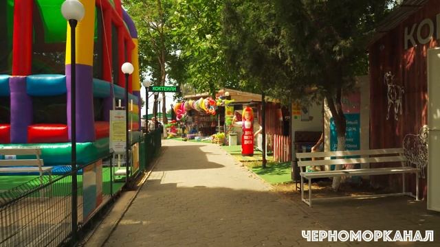 ☀️Витязево 2022 – дорога на пляж от ул Батарейная к пляжу санатория "Жемчужина России" ? смотреть онлайн