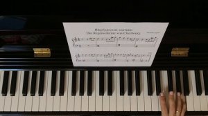 Шербургские зонтики Легран PIANO TUTORIAL Ноты Как играть на пианино КРАСИВАЯ ФРАНЦУЗСКАЯ МЕЛОДИЯ