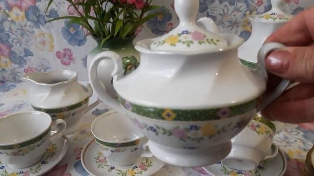 Фарфор.СССР.Рига. Летний сервиз.?????????