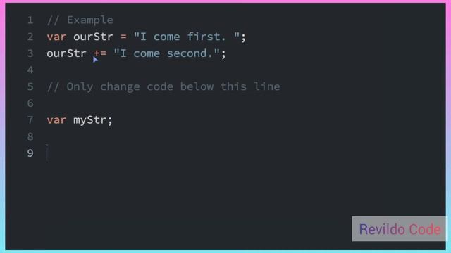 Concatenating strings with plus operator in javascript |#javascript | #Revildo_code