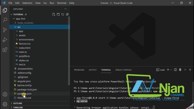 Angular | Files & Folder | Basics of Angular | Tamil Tutorial | NJan channel | Tutorial - 2