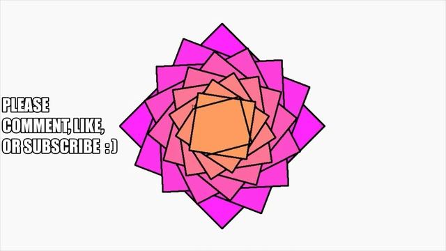 Simple Python Turtle Graphic and Code: Overlapping Squares