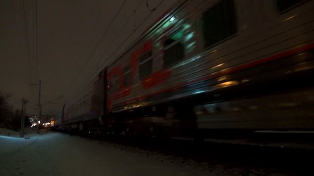 "Перегонка состава!" Тепловоз 2М62У-0012 с пассажирским поездом №602 "Москва - Рыбинск" смотреть онлайн