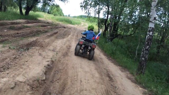 Детский бензиновый квадроцикл и Cf moto 500 a смотреть онлайн