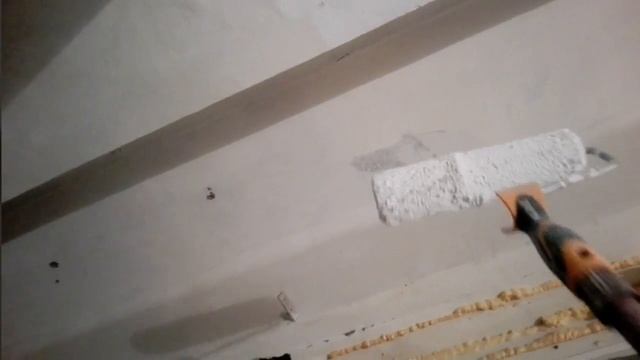 Побелку намотало на валик или почему, ОБЯЗАТЕЛЬНО, нужно счищать побелку!