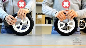 Как правильно качать колесо для детской коляски