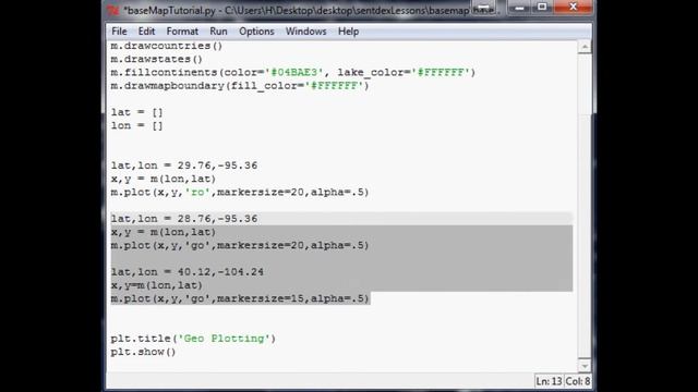 Geographical Plotting with Python Part 5 - Improving the plots смотреть онлайн