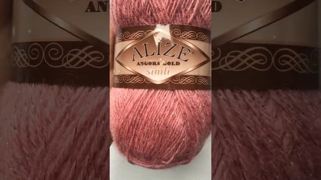 Подробный обзор пряжи Alize Simli Angora Gold(с люрексом) №144 Темная пудра