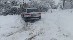 Audi A4 3.0 tdi Allroad B8 snow hill climb esp off