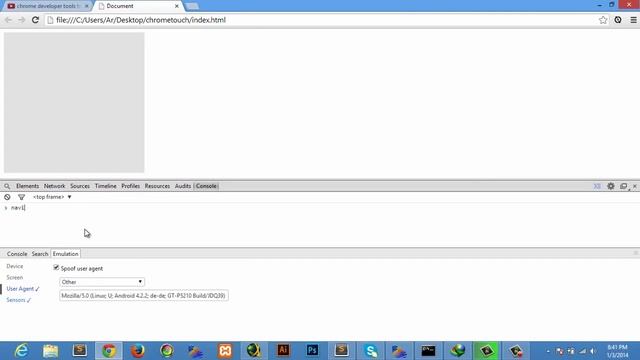 Chrome Dev Tool   Emulate Internet Explorer and other browsers or userAgent spoofing 720p