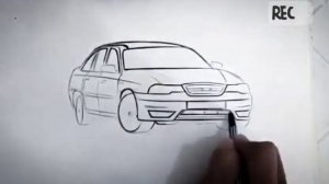 NEXIA RASMINI CHIZISH | DRAWING PICTURE OF DAEWOO NEXIA