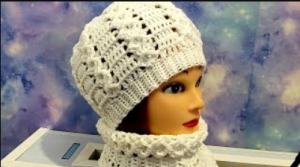 ШАПОЧКА ФАКТУРНЫМ УЗОРОМ, крючком.  КОМПЛЕКТ ДЛЯ НАИНАЮЩИХ. (720p).mp4