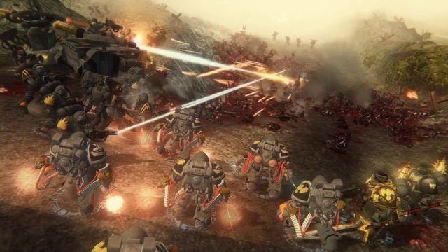 30 Primaris Marines vs 1000+ Heretics! - Unification Mod, Warhammer 40K: Dawn of War: Soulstorm смотреть онлайн