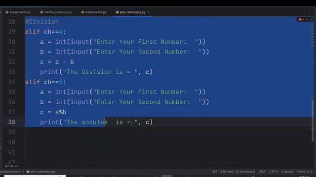How to Make Calculator in Python  Using Conditional Statements|| In Pashto Language (Class 27)