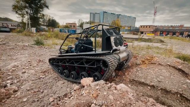 Большой снегоход. Испытания на стройке. смотреть онлайн