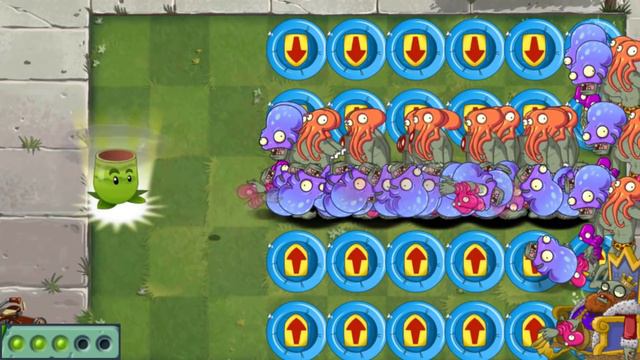 PvZ 2 Challenge! - How Many Plants Can Defeat 99 Octo Zombie With 5 Plant Food ? смотреть онлайн
