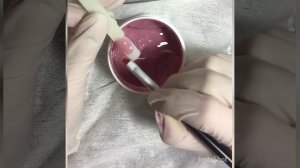 Работа с гелем желе, выкладываем удлинение