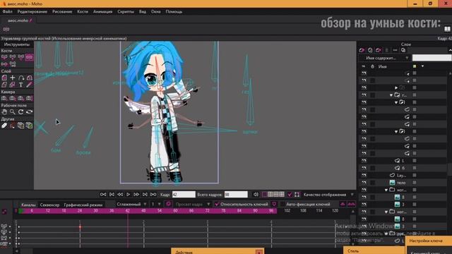 Вот как делают гача анимации в moho (anime studio pro)