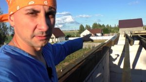 Балки перекрытия. Монтаж мауэрлата.