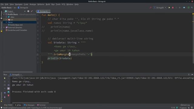 Ngulik Kotlin Basic 5 - Tipe Data String