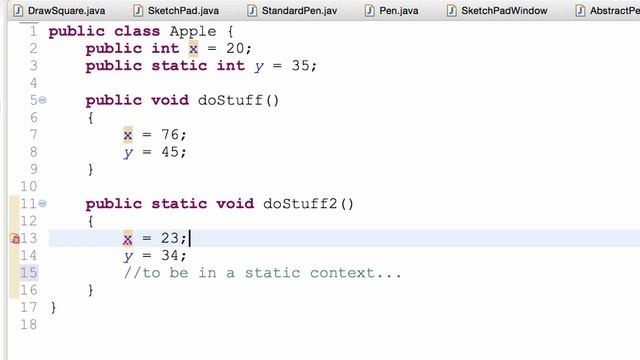 Static VS Instance - A First Explanation смотреть онлайн