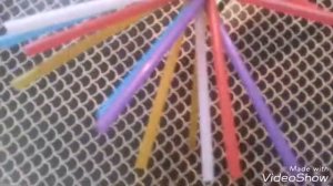 Поделки из коктейльных трубочек