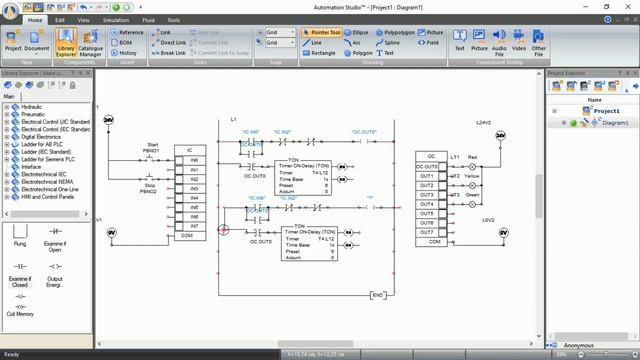 Automation Studio Traffic Light PLC Programming: Step-by-Step Example