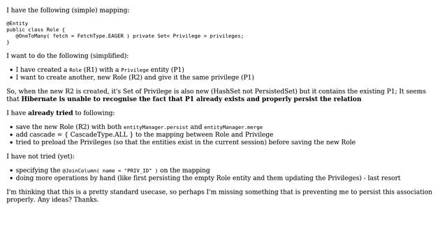 JPA (with Hibernate) reatach existing entities in a @OneToMany - (2 Solutions!!) смотреть онлайн
