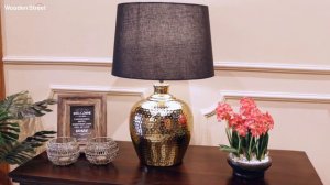 Best Bedside Table Lamp | Hora Metal Table Lamp Design | Lamps and Lighting by WoodenStreet