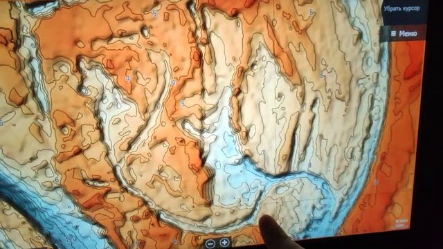Куйбышевское водохранилище. Lowrance.