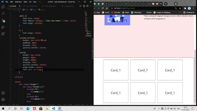 Simple Static  Webpage Part-2 Html || Css and Bootstrap