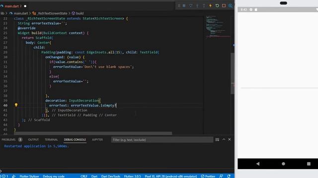 Flutter Textfield Error Style | Flutter Tutorial | Flutter For Beginners