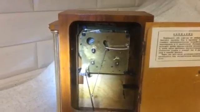 Часы Владимир с колоннами бой Сталинский ампир