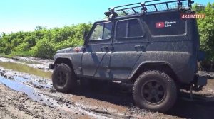 УАЗ или НИВА? ПАЛЫЧ приехал на БАТЛ! Бездорожье, грязь, горки