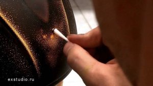 Аэрография на шлеме Harley Davidson