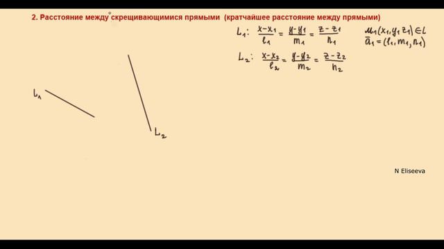 Пространство 19. Расстояние между параллельными прямыми Расстояние между скрещивающимися прямыми (72