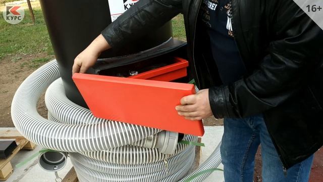 СОВ 4-2. Принцип работы системы сбора и рекуперации абразива