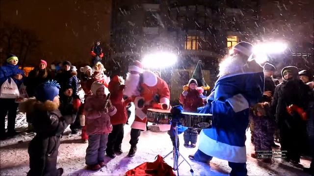 Новогоднее шоу барабанов, Луначарского 32а Пермь 14 01 2016 смотреть онлайн