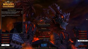 World Of Warcraft Cataclysm Login Screen music slowed 800%