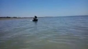 лодка плоскодонка алюминиевая болотоход 13 л.с. испытания