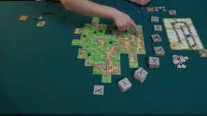 Играем в настольную игру Каркассон. Королевский подарок. Carcassonne board game let's play