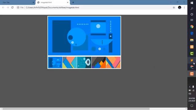 JavaScript Image Tab Gallery | Bangla | JavaScript Tutorial